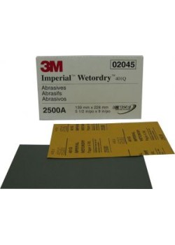 3M Наждачная водостойкая бумага, 138*23 мм  (упаковка 50 шт), зерно p2000