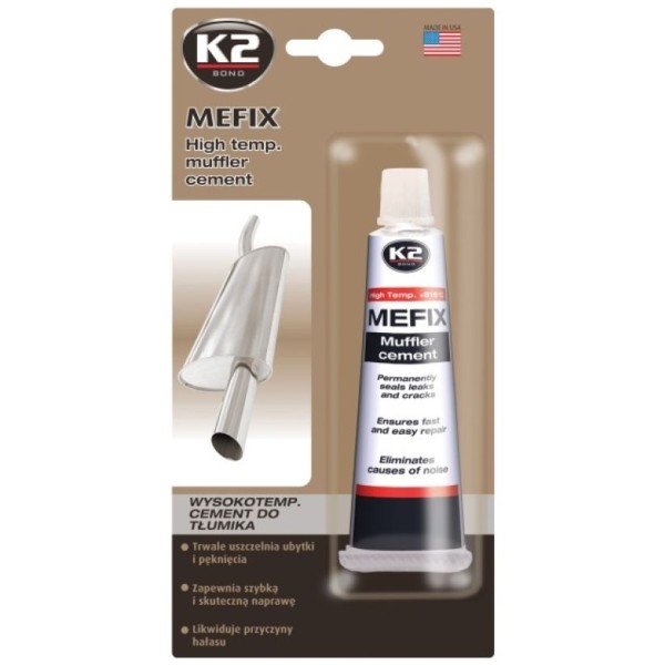 К-2 Герметик для ремонту та монтажу глушників і вихлопних труб Bond Mefix 140г (B306)