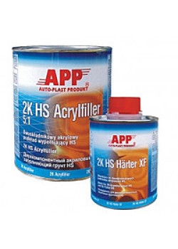 APP 2K-HS Acrylfiller 5:1 акриловый грунт наполняющий, цвет серый 4л +0.8л. отвердитель