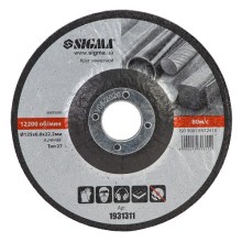 SIGMA круг шлифовальный по металлу 125х22,2х6
