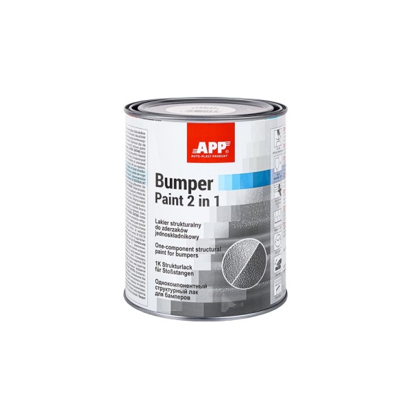 APP BUMPER PAINT Краска для бампера структурная, объем 1л, цвет серый
