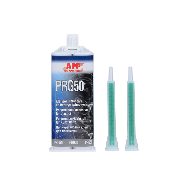 APP Клей – двухкомпонентный полиуретановый для пластика- черный 50мл "PRG 50"