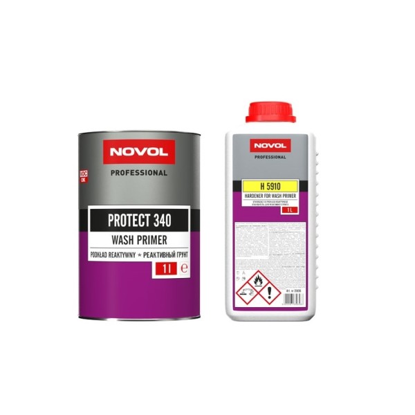 Novol Protect 340 WASH PRIMER Ґрунт реактивний, об'єм 1л+ Від-ль 1л