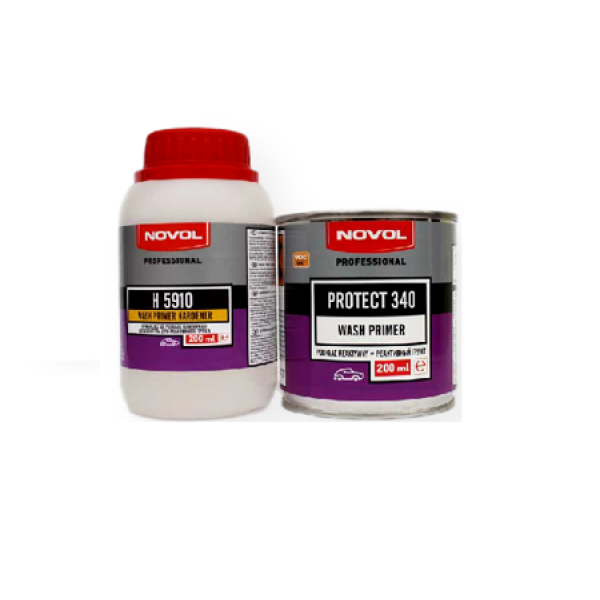 Novol Protect 340 WASH PRIMER Грунт реактивный, объем 0,2л+отв. 0,2л