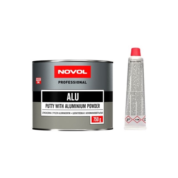 Шпаклівка з алюмінієвим пилом Novol ALU 0,75 кг.