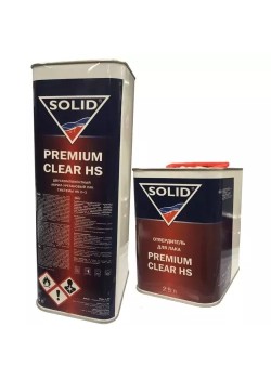 Solid лак Premium Clear HS 5л + 2,5 л. отвердитель